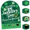 Big Dot of Happiness Shamrock St. Patrick's Day - Saint Paddy’s Day Party Scavenger Hunt - 1 Stand and 48 Game Pieces - Hide and Find Game